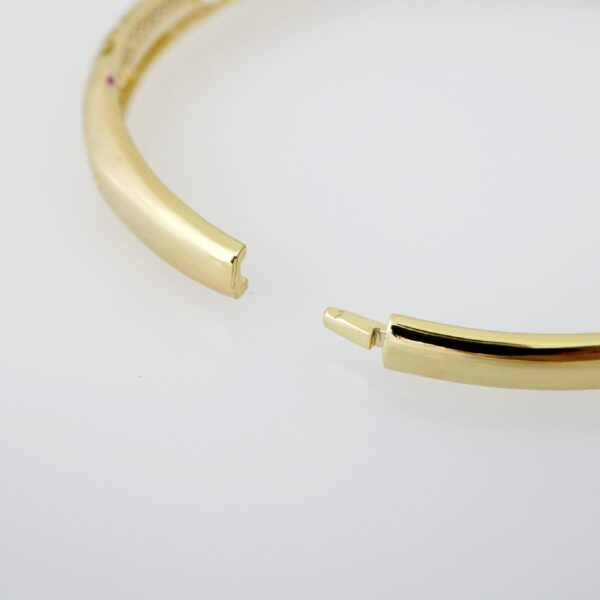 Manilla de Acero Bañada en Oro 14k - BA005 - Imagen 3
