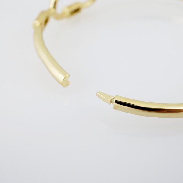 Manilla de Acero Bañada en Oro 14k - BA009 - Imagen 3