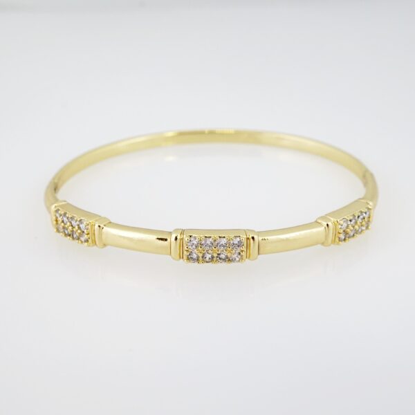 Manilla de Acero Bañada en Oro 14k - BA010