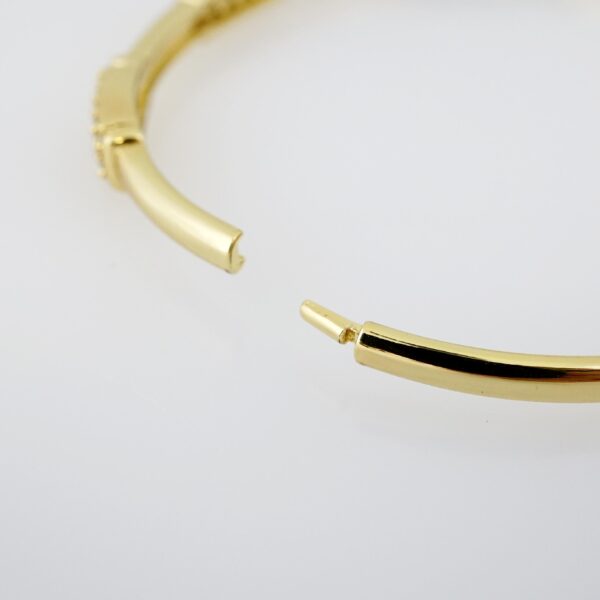 Manilla de Acero Bañada en Oro 14k - BA010 - Imagen 3