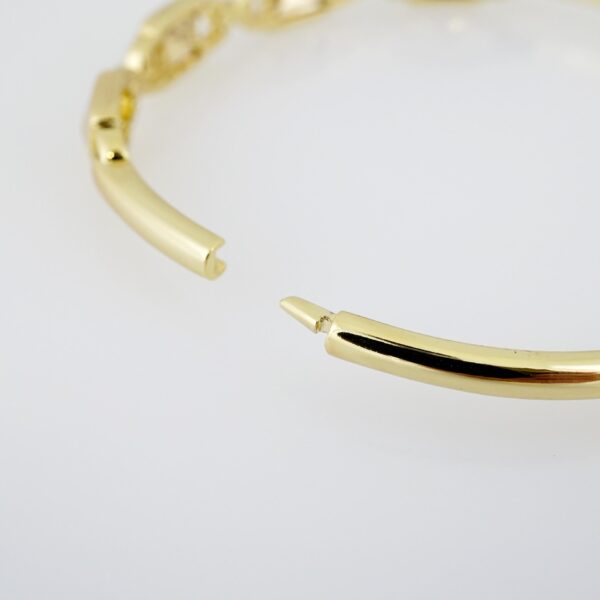 Manilla de Acero Bañada en Oro 14k - BA012 - Imagen 3