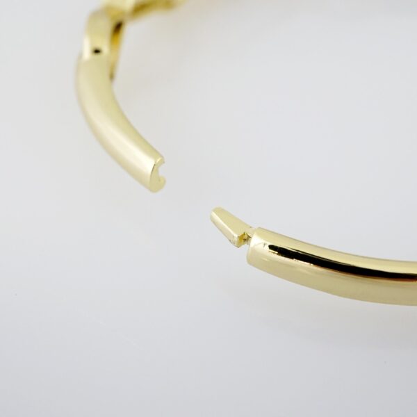 Manilla de Acero Bañada en Oro 14k - BA001 - Imagen 3