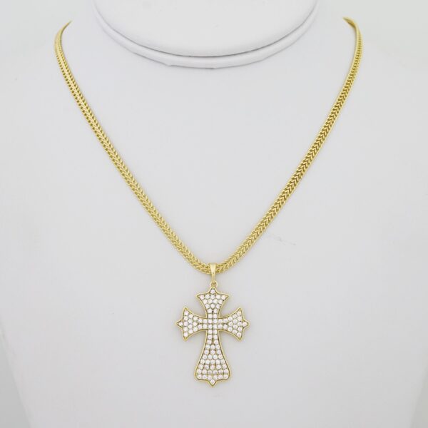 Gargantilla de Acero Bañada en Oro 14k - NK002