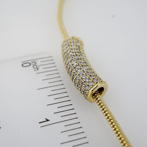 Gargantilla de Acero Bañada en Oro 14k - NK003 - Imagen 3