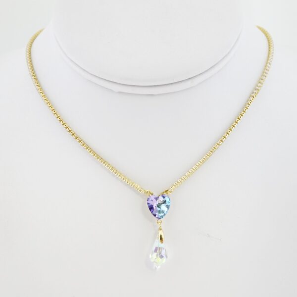 Gargantilla de Acero Bañada en Oro 14k - NK005