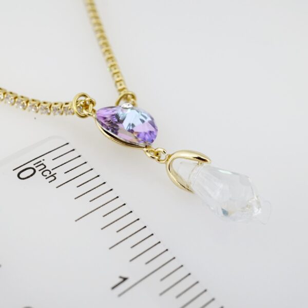 Gargantilla de Acero Bañada en Oro 14k - NK005 - Imagen 3