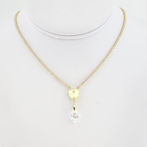 Gargantilla de Acero Bañada en Oro 14k - NK006