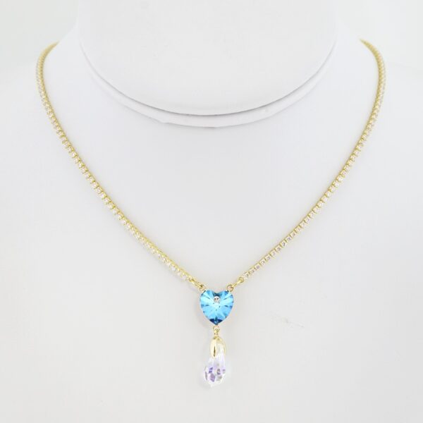 Gargantilla de Acero Bañada en Oro 14k - NK008