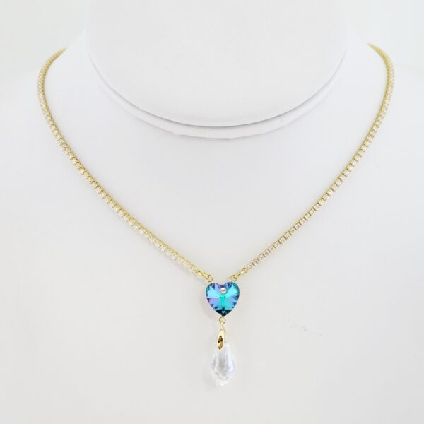 Gargantilla de Acero Bañada en Oro 14k - NK009