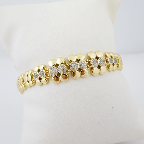 Brazalete de Acero Bañado en Oro 14k - BR006 - Imagen 3
