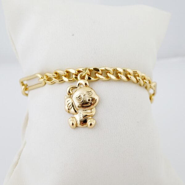 Brazalete de Acero Bañado en Oro 14k - BR014 - Imagen 3