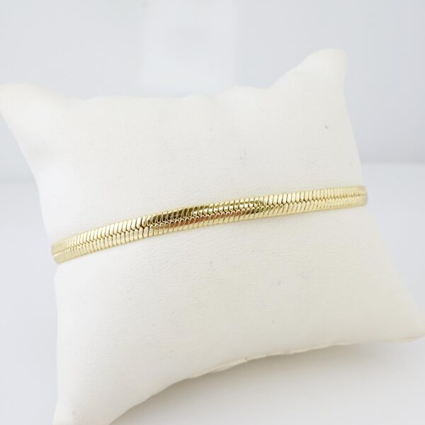 Brazalete de Acero Bañado en Oro 14k - BR005 - Imagen 3