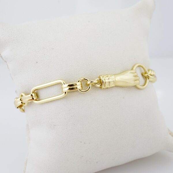 Brazalete de Acero Bañado en Oro 14k - BR002 - Imagen 3