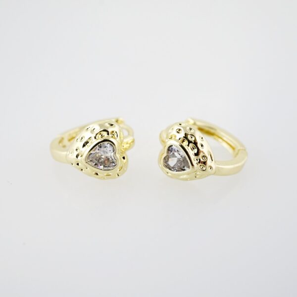 Arete de Acero Bañado en Oro 14k - EA002