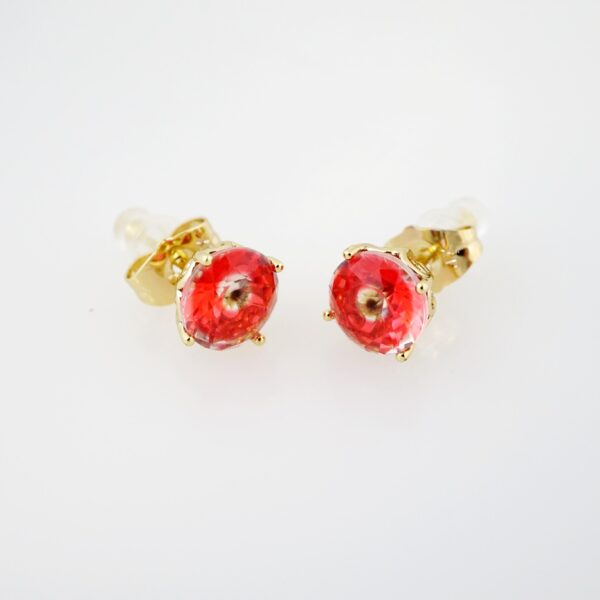 Arete de Acero Bañado en Oro 14k - EA0012