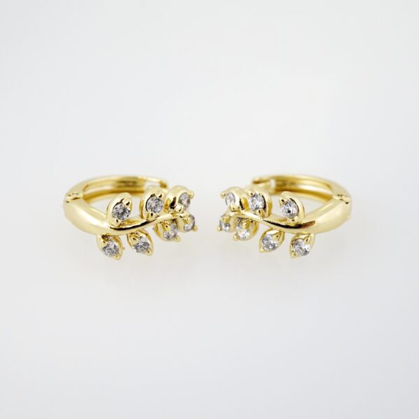 Arete de Acero Bañado en Oro 14k - EA0013