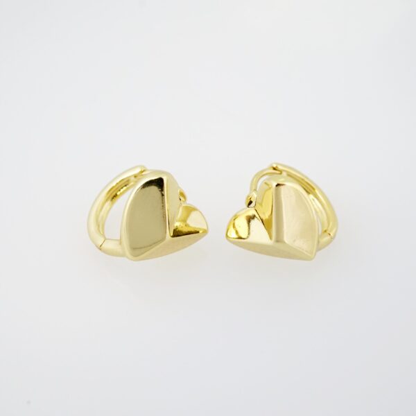 Arete de Acero Bañado en Oro 14k - EA0015