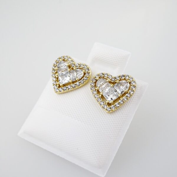 Arete de Acero Bañado en Oro 14k - EA0016