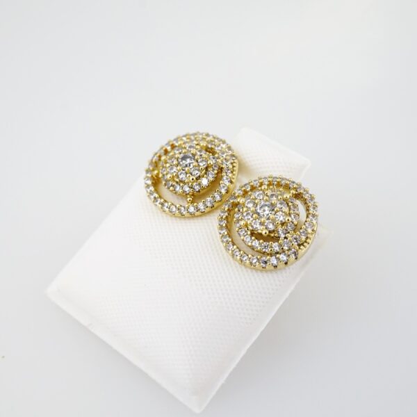 Arete de Acero Bañado en Oro 14k - EA0018