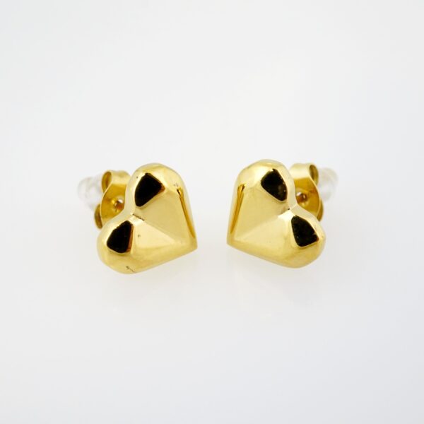 Arete de Acero Bañado en Oro 14k - EA0021