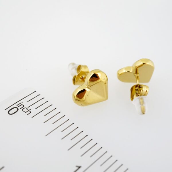 Arete de Acero Bañado en Oro 14k - EA0021 - Imagen 3
