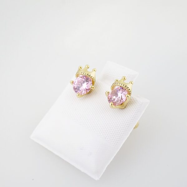 Arete de Acero Bañado en Oro 14k - EA0022