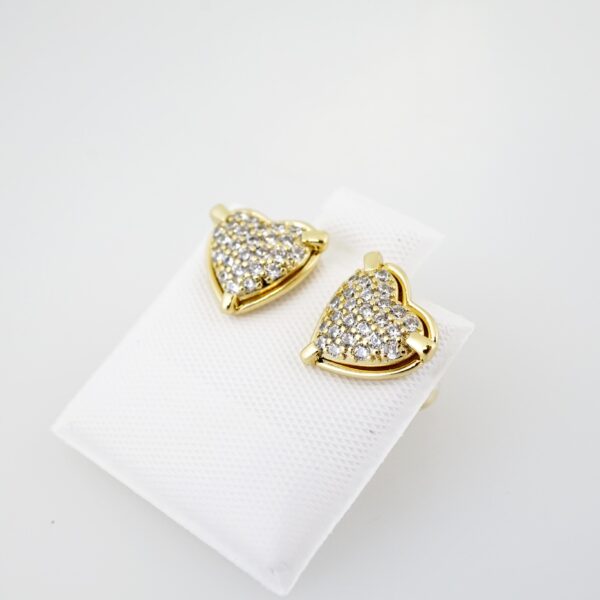 Arete de Acero Bañado en Oro 14k - EA0023