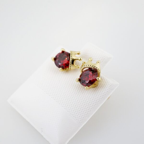 Arete de Acero Bañado en Oro 14k - EA0027