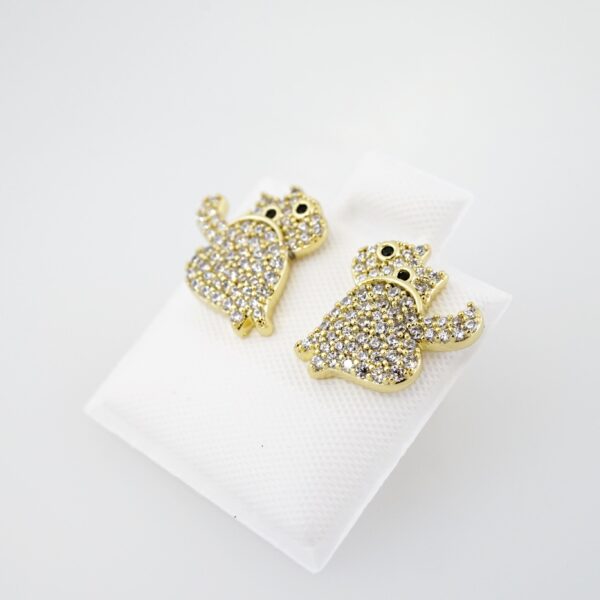 Arete de Acero Bañado en Oro 14k - EA0028