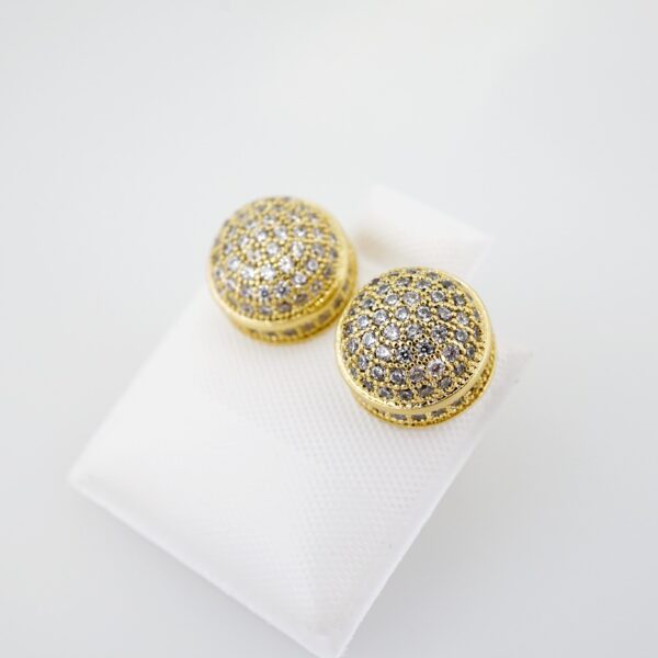 Arete de Acero Bañado en Oro 14k - EA0034