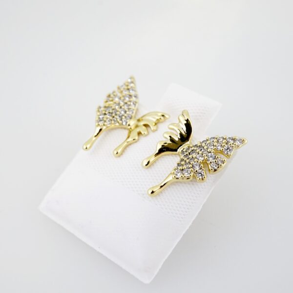 Arete de Acero Bañado en Oro 14k - EA0038