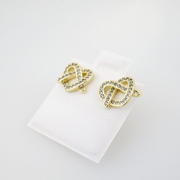 Arete de Acero Bañado en Oro 14k - EA0040