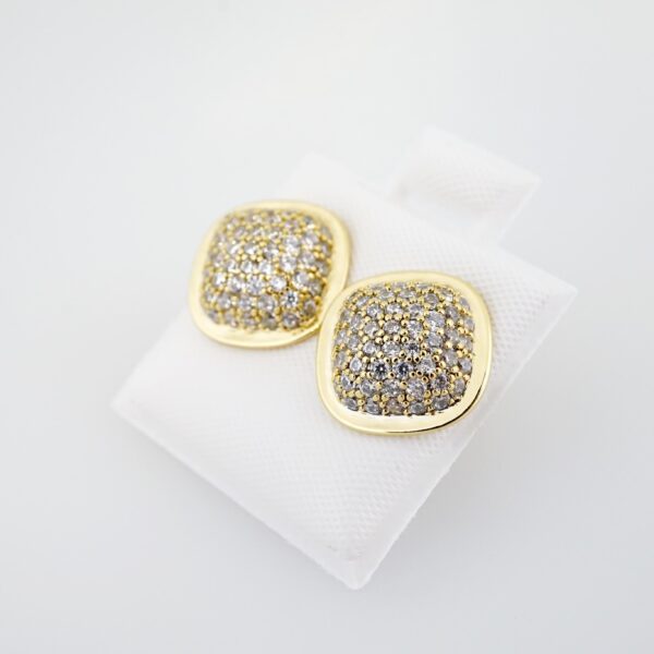 Arete de Acero Bañado en Oro 14k - EA0044