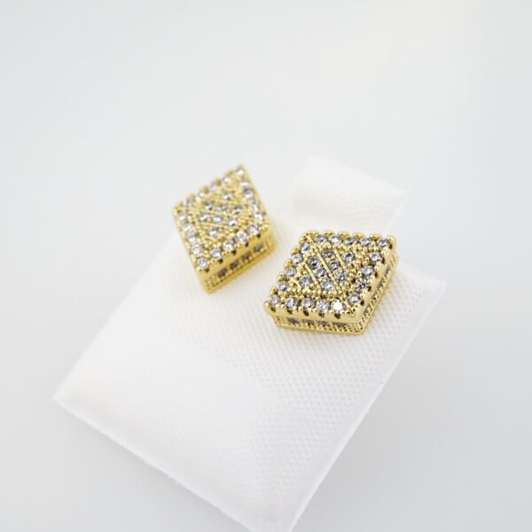 Arete de Acero Bañado en Oro 14k - EA0047