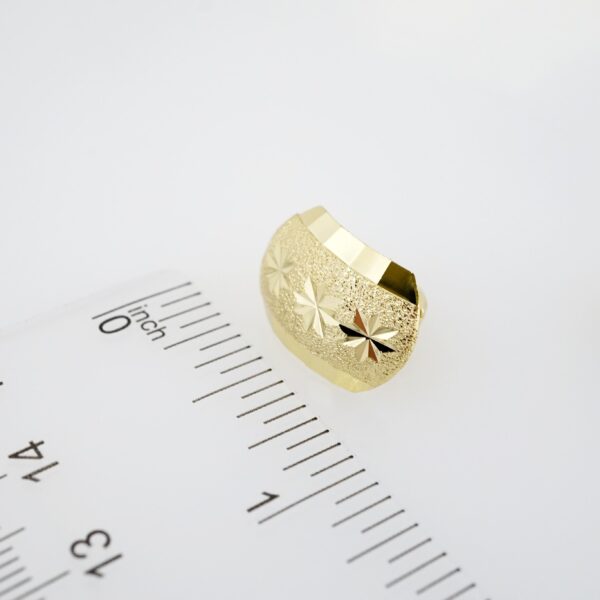 Arete de Acero Bañado en Oro 14k - EA0048 - Imagen 3