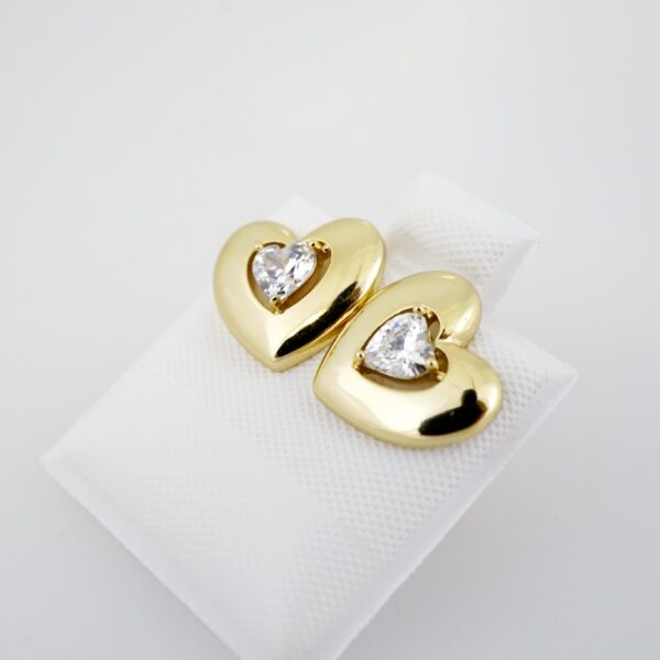 Arete de Acero Bañado en Oro 14k - EA0050