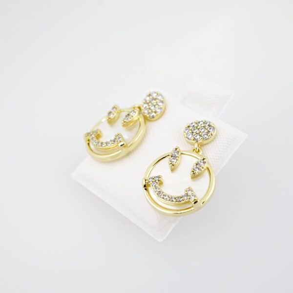 Arete de Acero Bañado en Oro 14k - EA0190