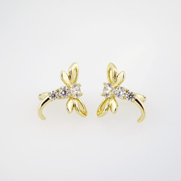 Arete de Acero Bañado en Oro 14k - EA0191