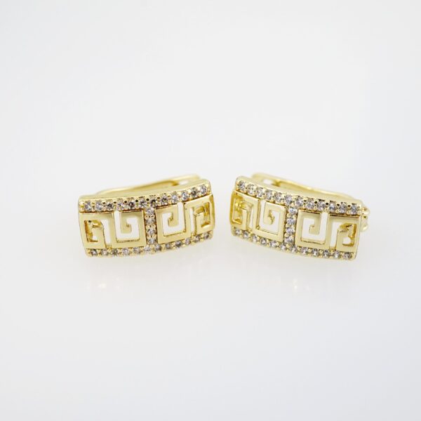 Arete de Acero Bañado en Oro 14k - EA0192