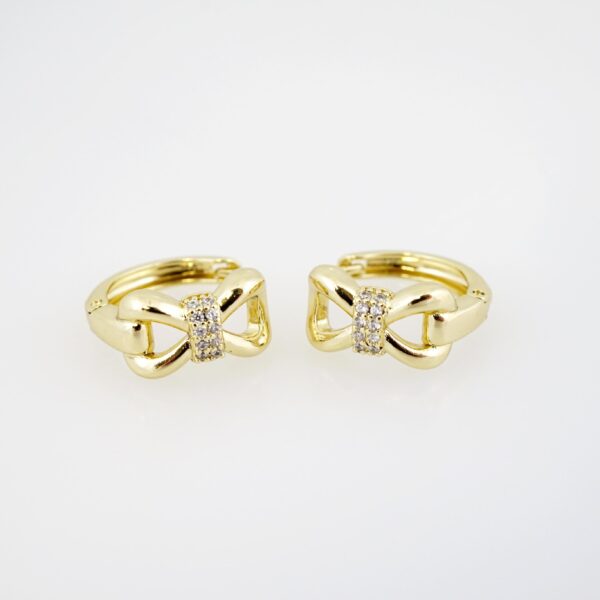 Arete de Acero Bañado en Oro 14k - EA0194