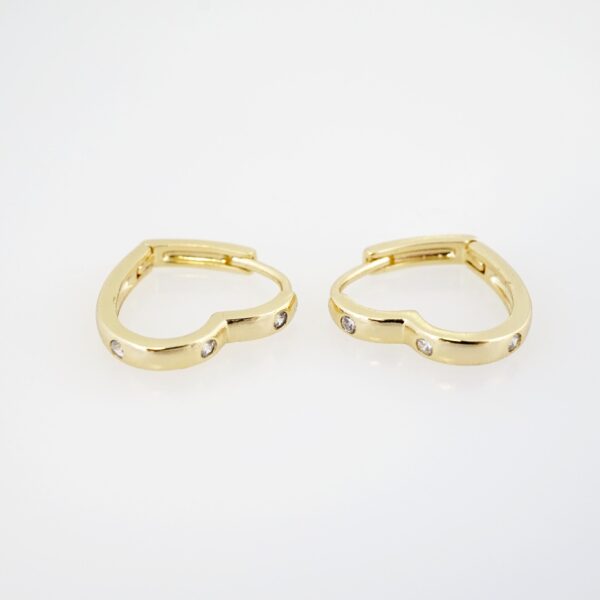 Arete de Acero Bañado en Oro 14k - EA0196
