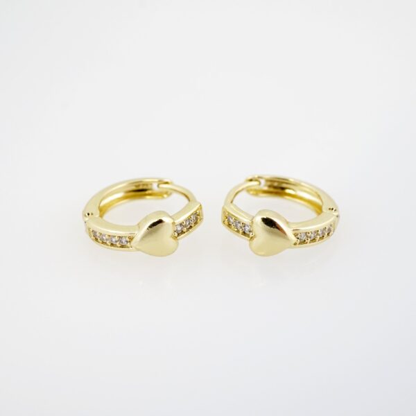 Arete de Acero Bañado en Oro 14k - EA0197