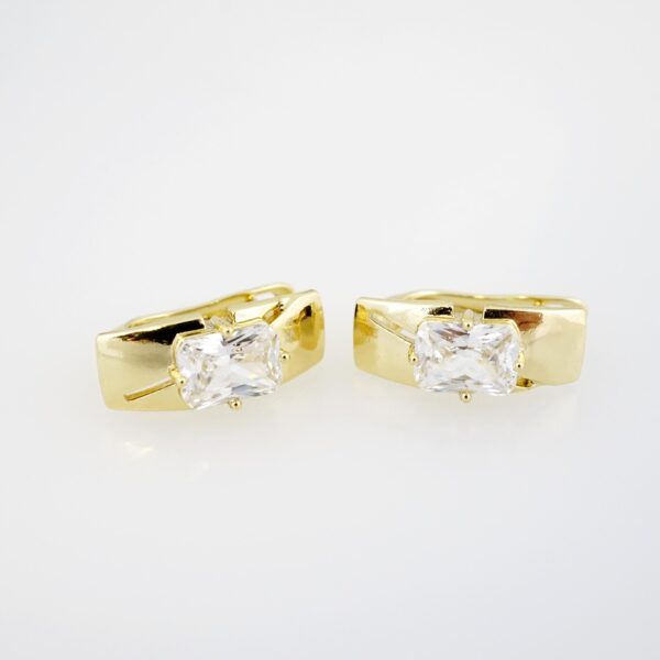 Arete de Acero Bañado en Oro 14k - EA0198