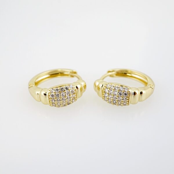 Arete de Acero Bañado en Oro 14k - EA0205