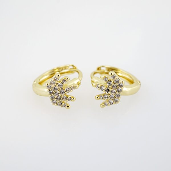 Arete de Acero Bañado en Oro 14k - EA0212