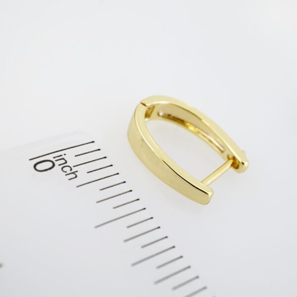 Arete de Acero Bañado en Oro 14k - EA0213 - Imagen 3