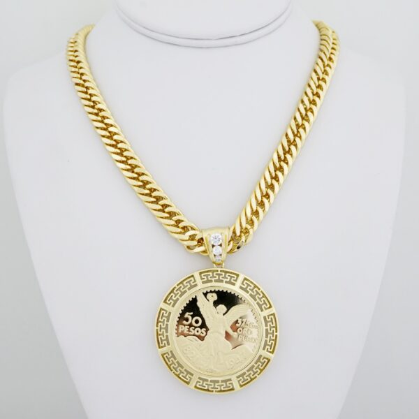 Cadena de Hombre en Acero Bañada en Oro 14k – MCH037