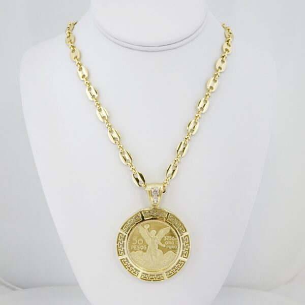 Cadena de Hombre en Acero Bañada en Oro 14k – MCH038