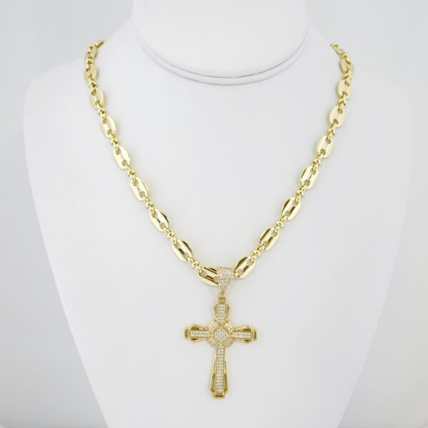 Cadena de Hombre en Acero Bañada en Oro 14k – MCH040