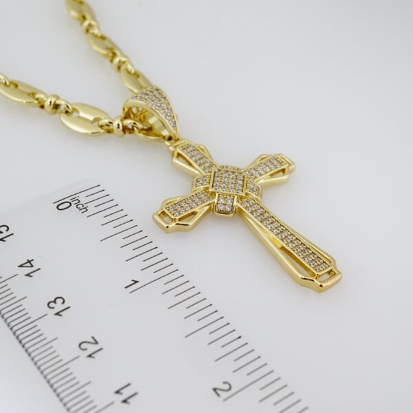 Cadena de Hombre en Acero Bañada en Oro 14k – MCH040 - Imagen 3
